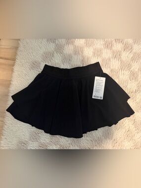 NWT lululemon Court Rival HR Tennis Skirt Tall 8 Black